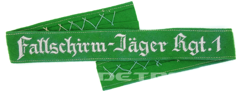 Luftwaffe EM/NCO “Fallschirm-Jäger Rgt.1” Cufftitle