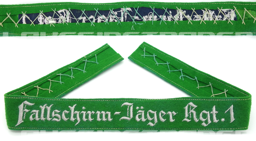 Luftwaffe EM/NCO “Fallschirm-Jäger Rgt.1” Cufftitle