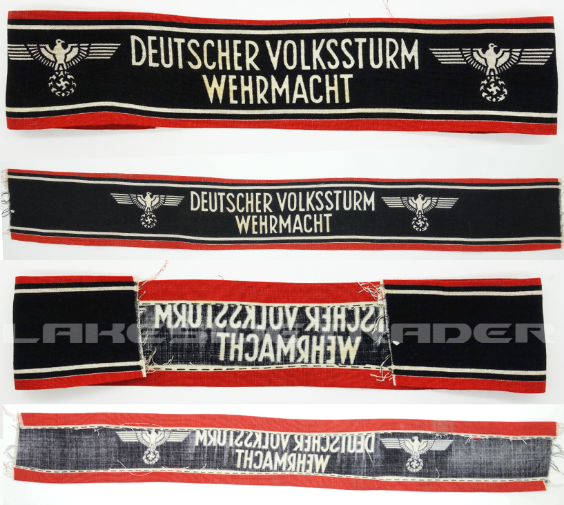 Unissued Deutscher Volkssturm Wehrmacht Armband