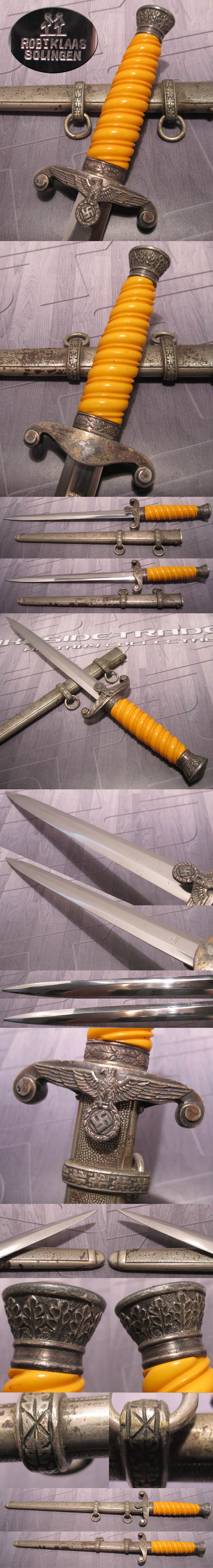 Early R. Klaas Army Dagger