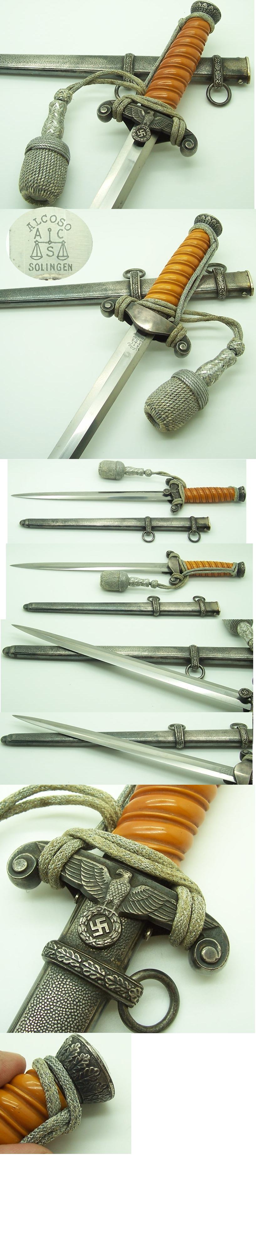 Alcoso Army Dagger w. steel fittings
