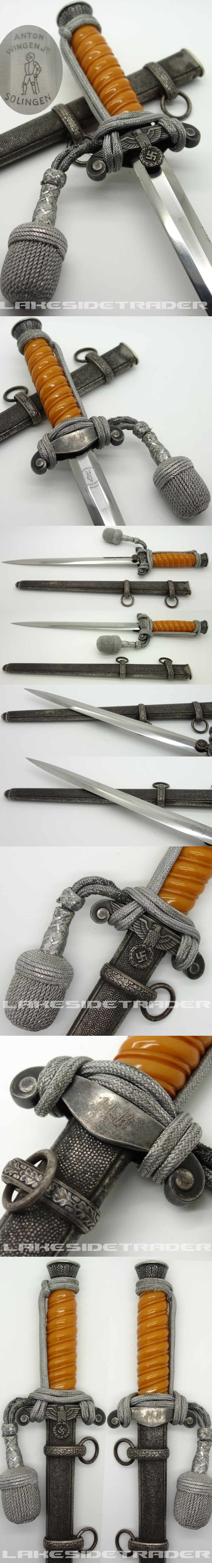 Personalized Anton Wingen Jr. Army Dagger