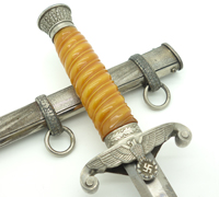 Rare & Glass Grip - Army Dagger by R. Büchel