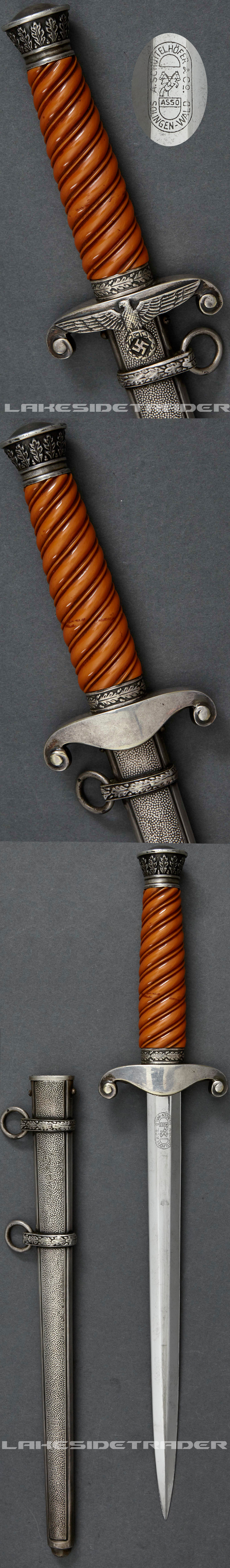 Very Rare & Historical Presentation Army Dagger to Blood Order Recipient   