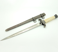 Etched Army Dagger by Voos with Ivory Grip