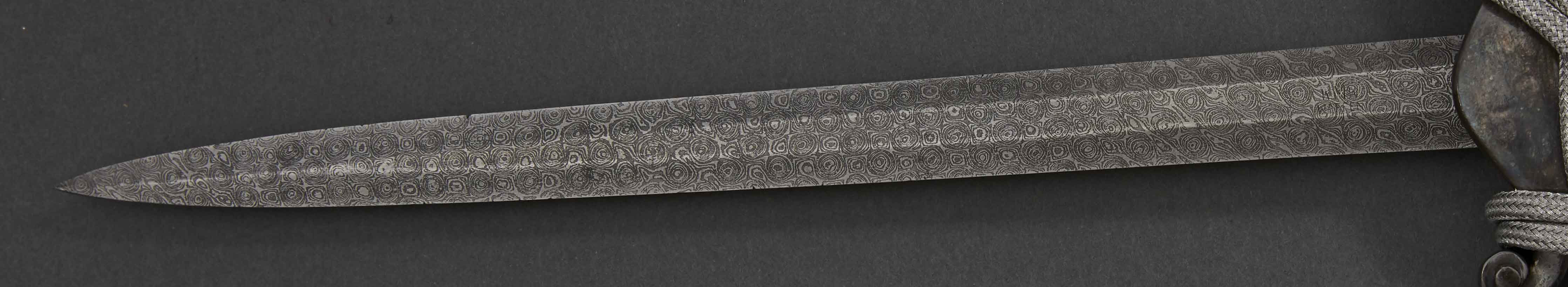 Army Officer with Artificial Damascus Blade WMW
