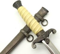Artificial Ivory Grip Army Dagger by WKC