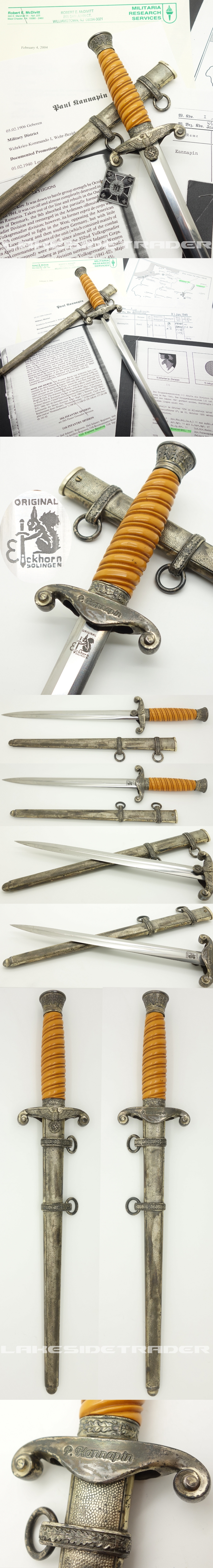 Paul Kannapin's Army Dagger by Eickhorn