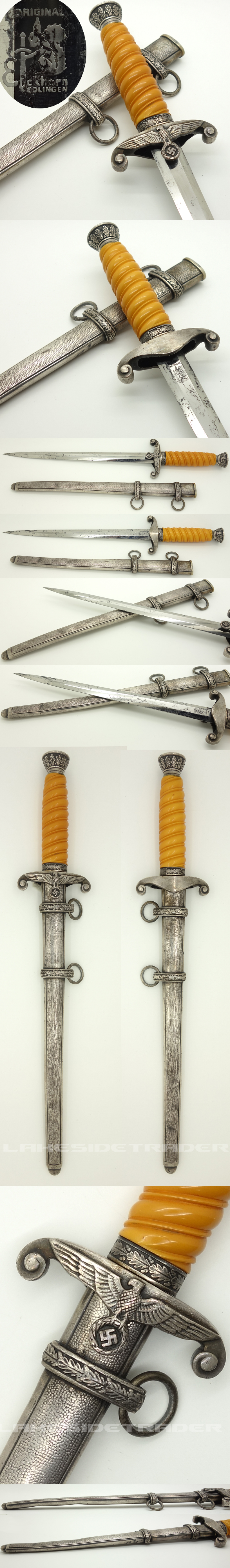 Army Dagger by Carl Eickhorn with Rare Aluminum Fittings