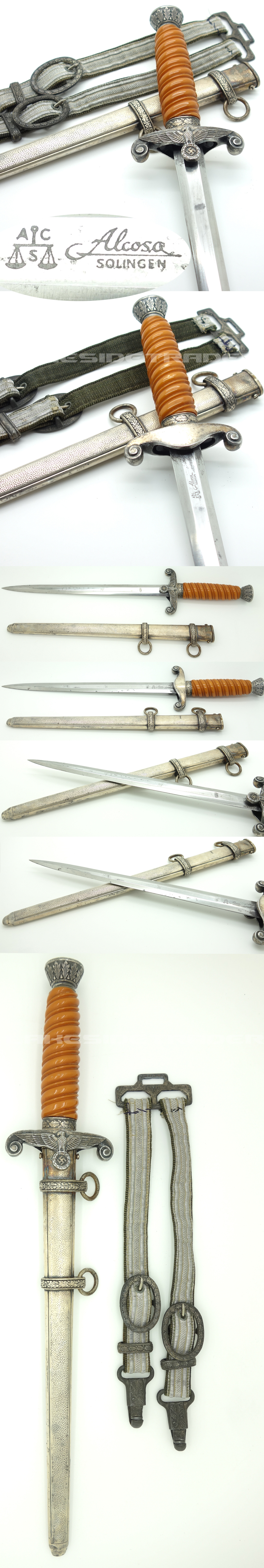 Army Dagger by Alcoso w Hangers