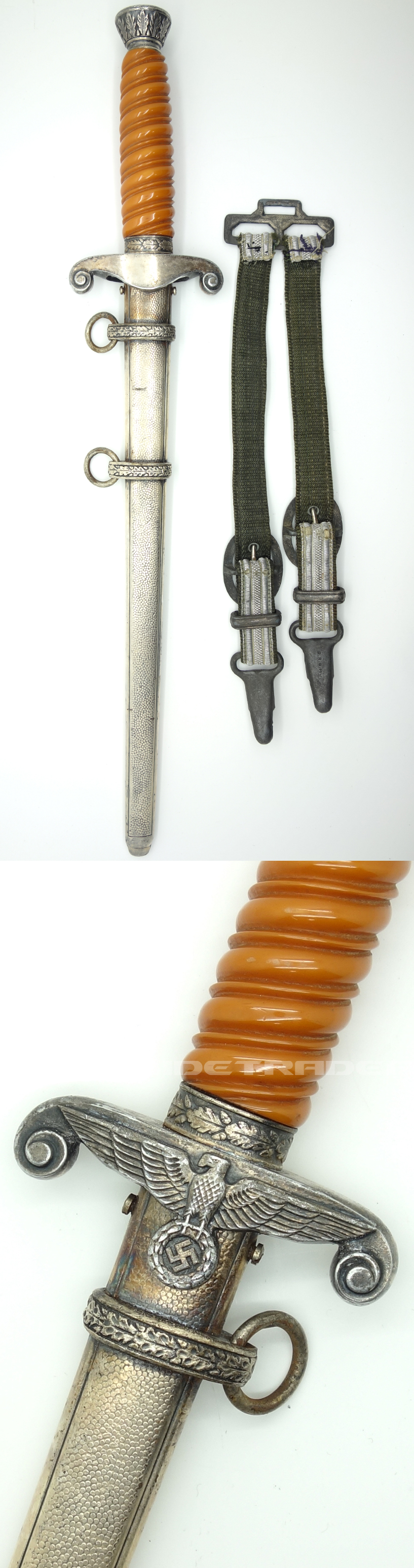 Army Dagger by Alcoso w Hangers