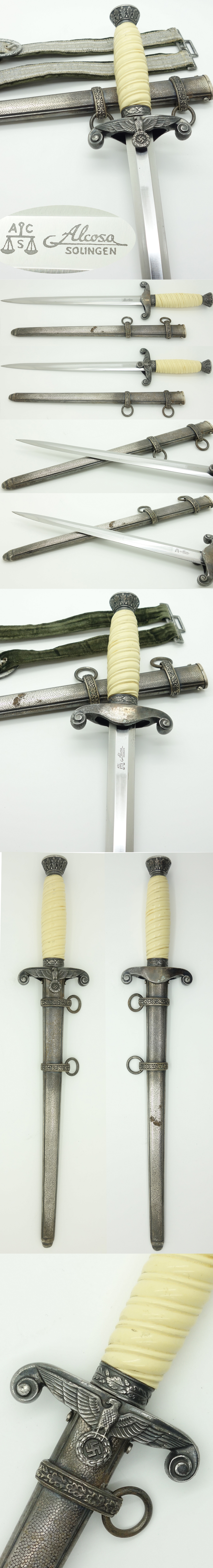 Army Dagger by Alcoso with Hangers