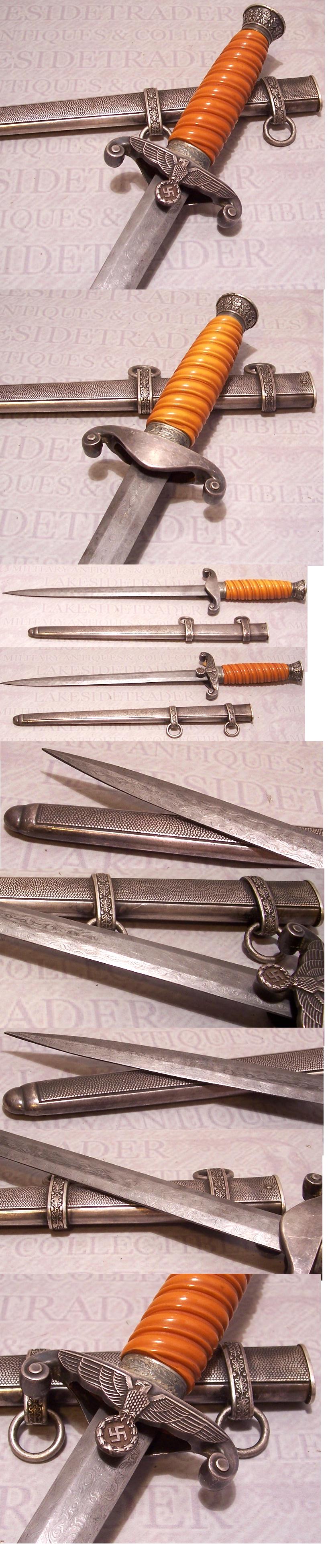 Beauty Paul Dinger Damascus Army Dagger