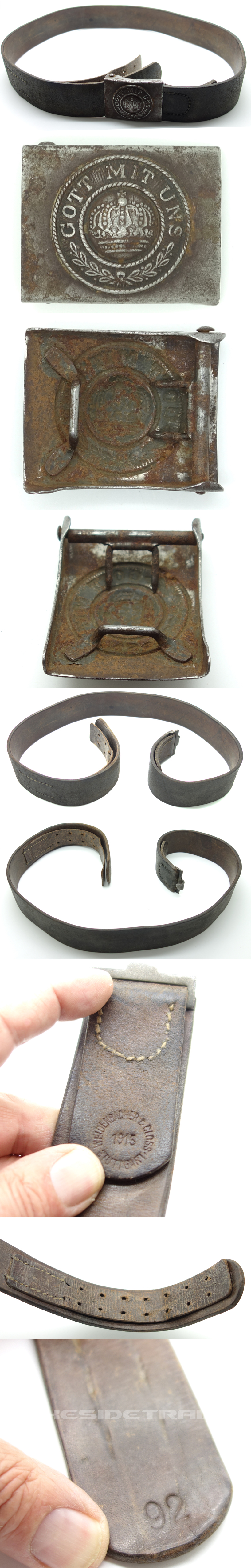 Imperial Prussian Army Belt & Buckle