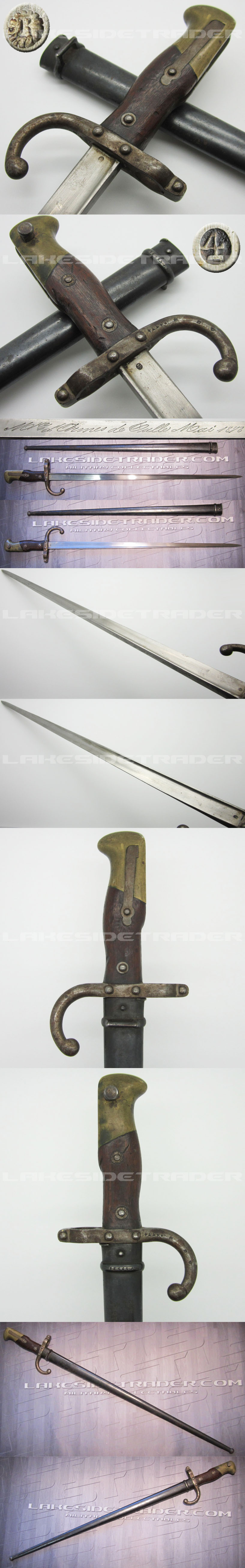 French Mle. 1874 Gras T-Back Bayonet