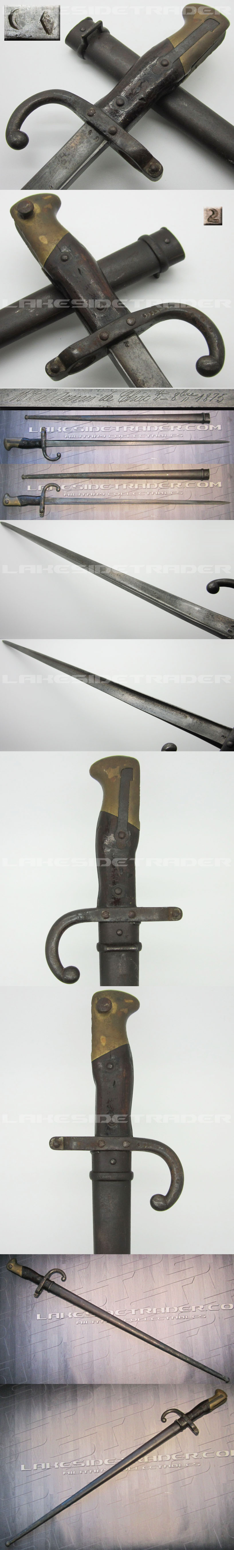 French Mle. 1874 Gras T-Back Bayonet