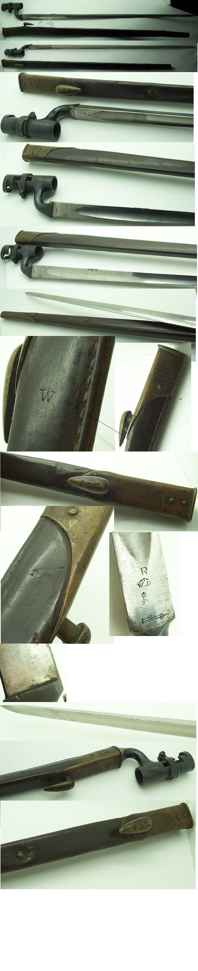 British 1853 Socket Bayonet P53 Bushed for Martini Henry Rifle