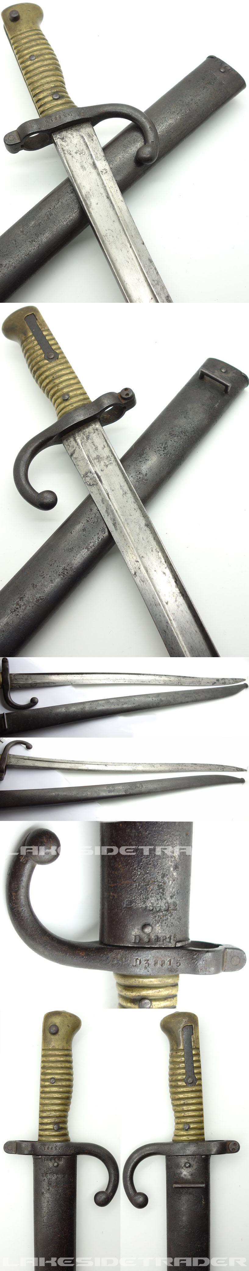French Mle. 1866 Chassepot Naval Sword Bayonet