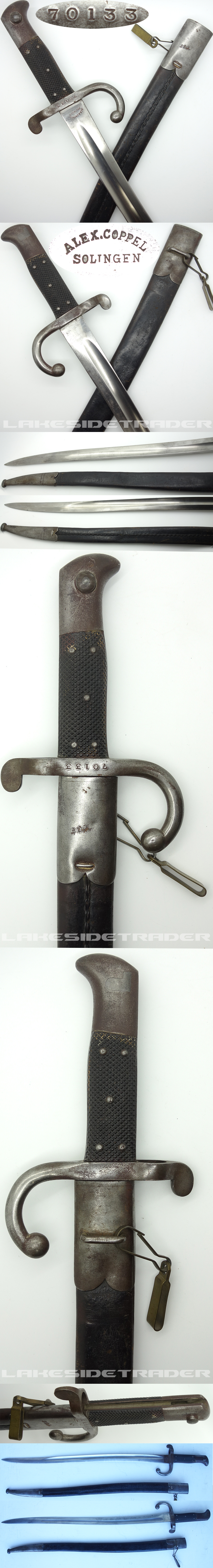 Danish Model 1867 Yataghan Bayonet