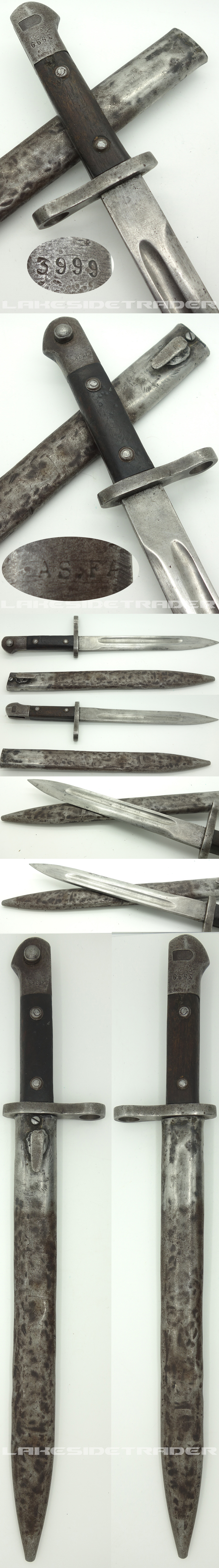 Turkish M35 Bayonet by Askari Fabrika