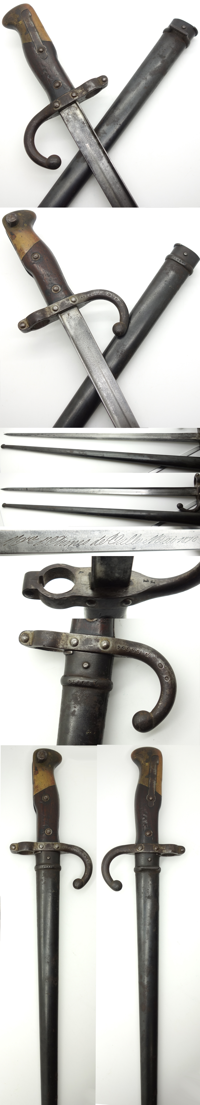 French Mle. 1874 Gras T-Back Bayonet