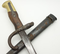 Matching French Mle. 1874 Gras T-Back Bayonet