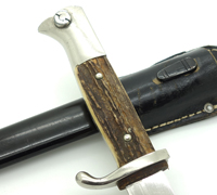 Etched & Stag Grips - Long Dress Bayonet