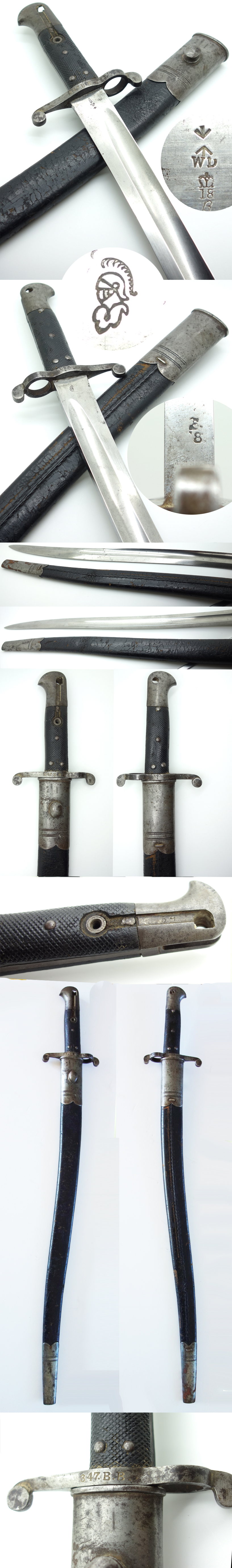 British - Pattern 1856/58 Yataghan Bayonet by WKC