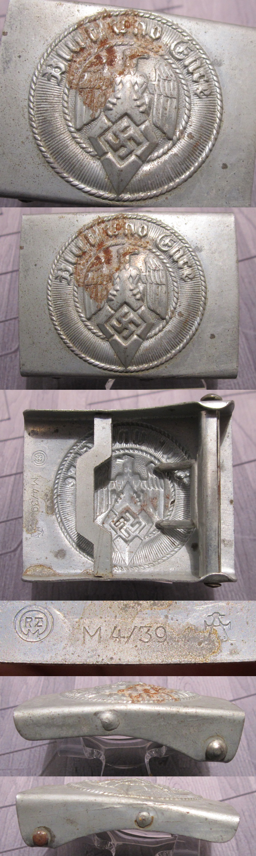Hitler Youth Belt Buckle with Crank Catch