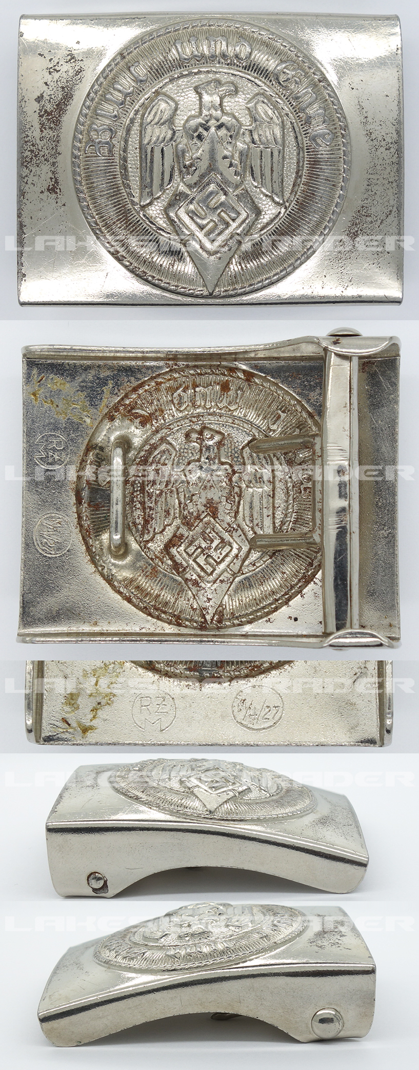 Hitler Youth Belt Buckle by RZM M4/27