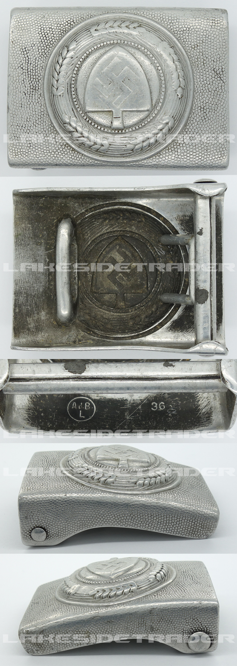 RAD EM/NCO Belt Buckle by Ad. B 1936