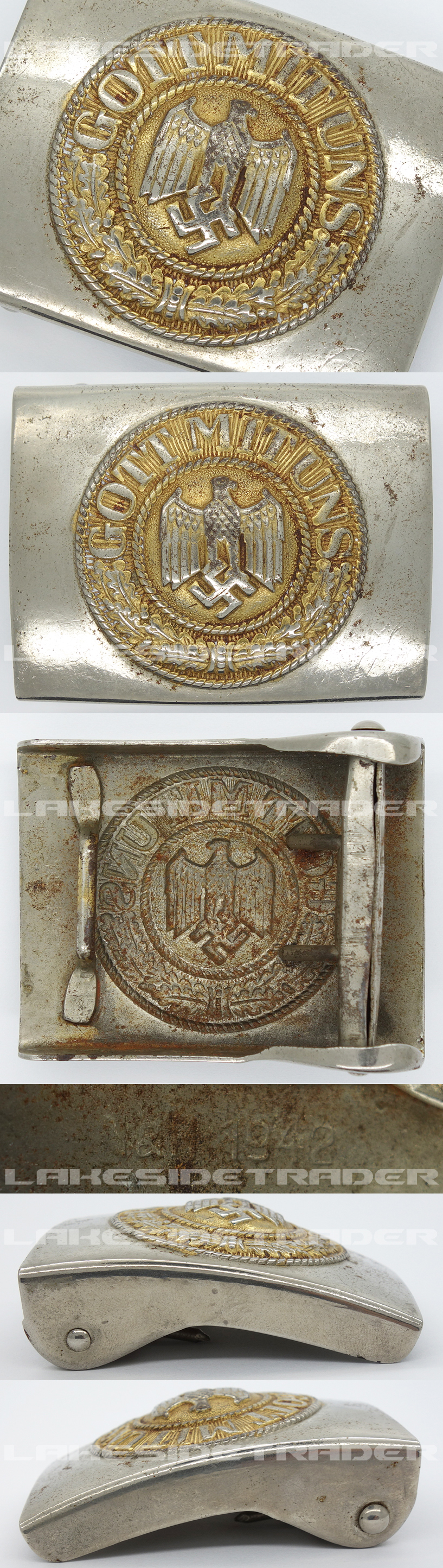 Navy Belt Buckle by N&H 1942