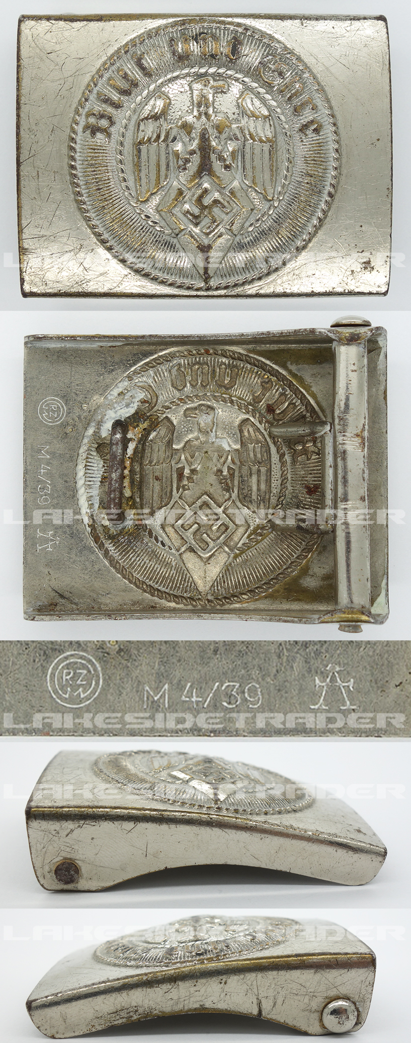 Hitler Youth Belt Buckle by RZM M4/39