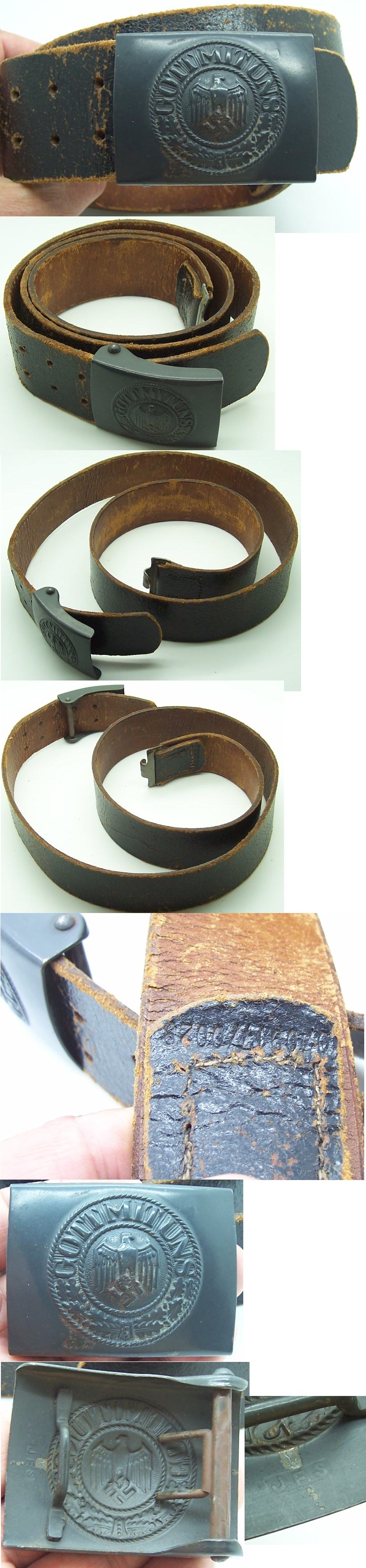 Costal Artillery Belt & Buckle by JFS