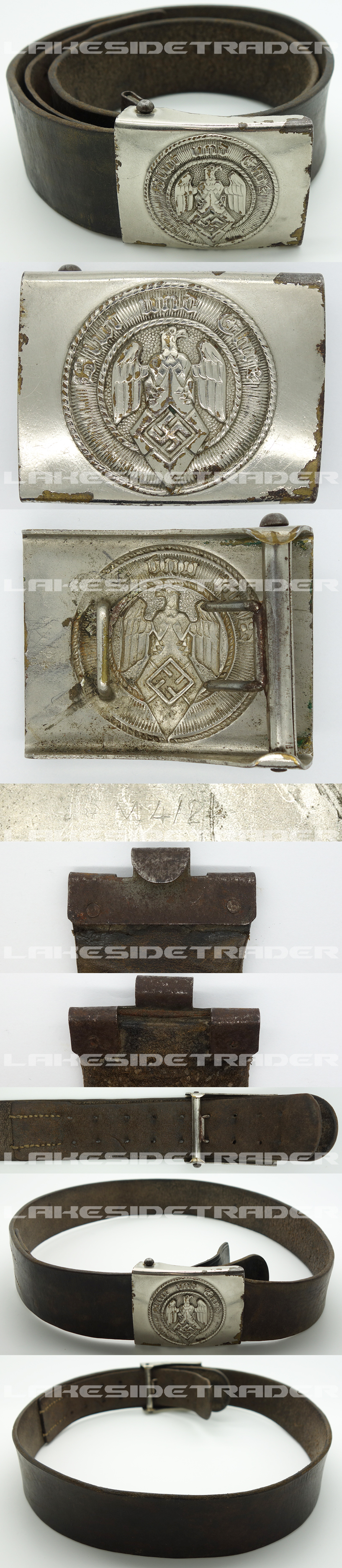 Hitler Youth Belt and Buckle by RZM M4/24