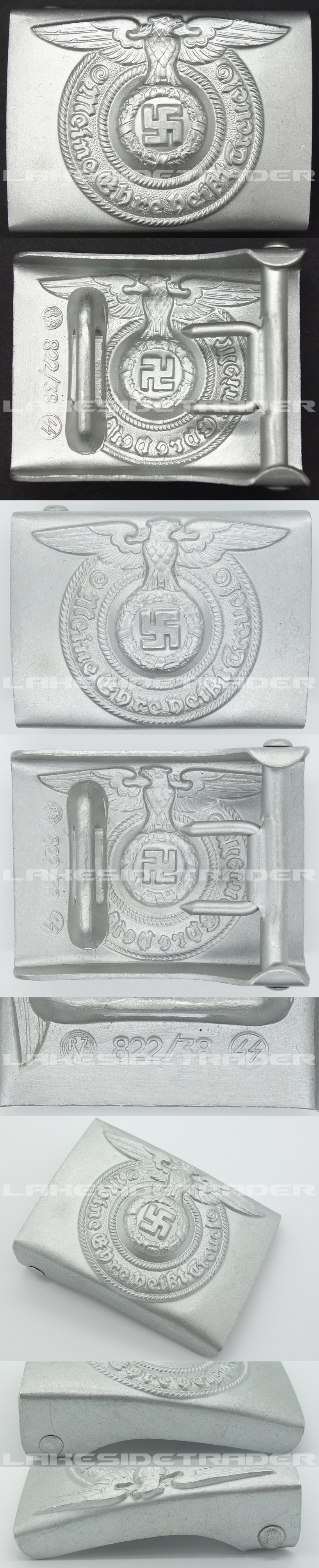 Mint SS EM Belt Buckle by RS&S 1938