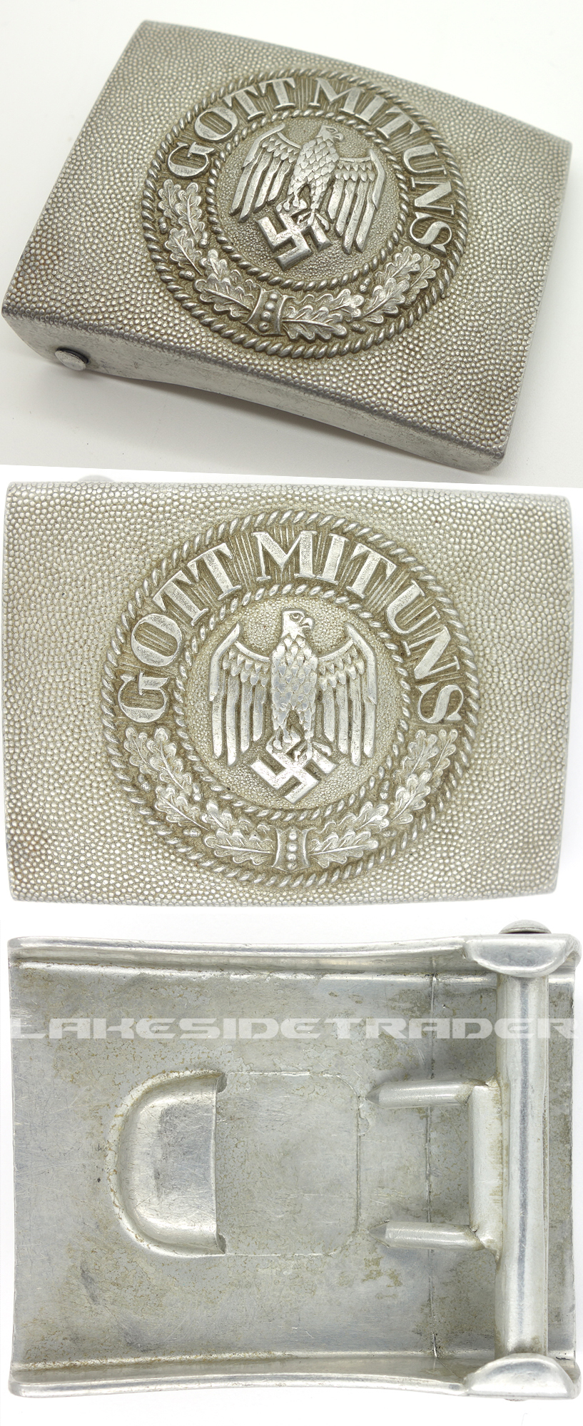 Early Aluminium Army Belt Buckle by Schroder