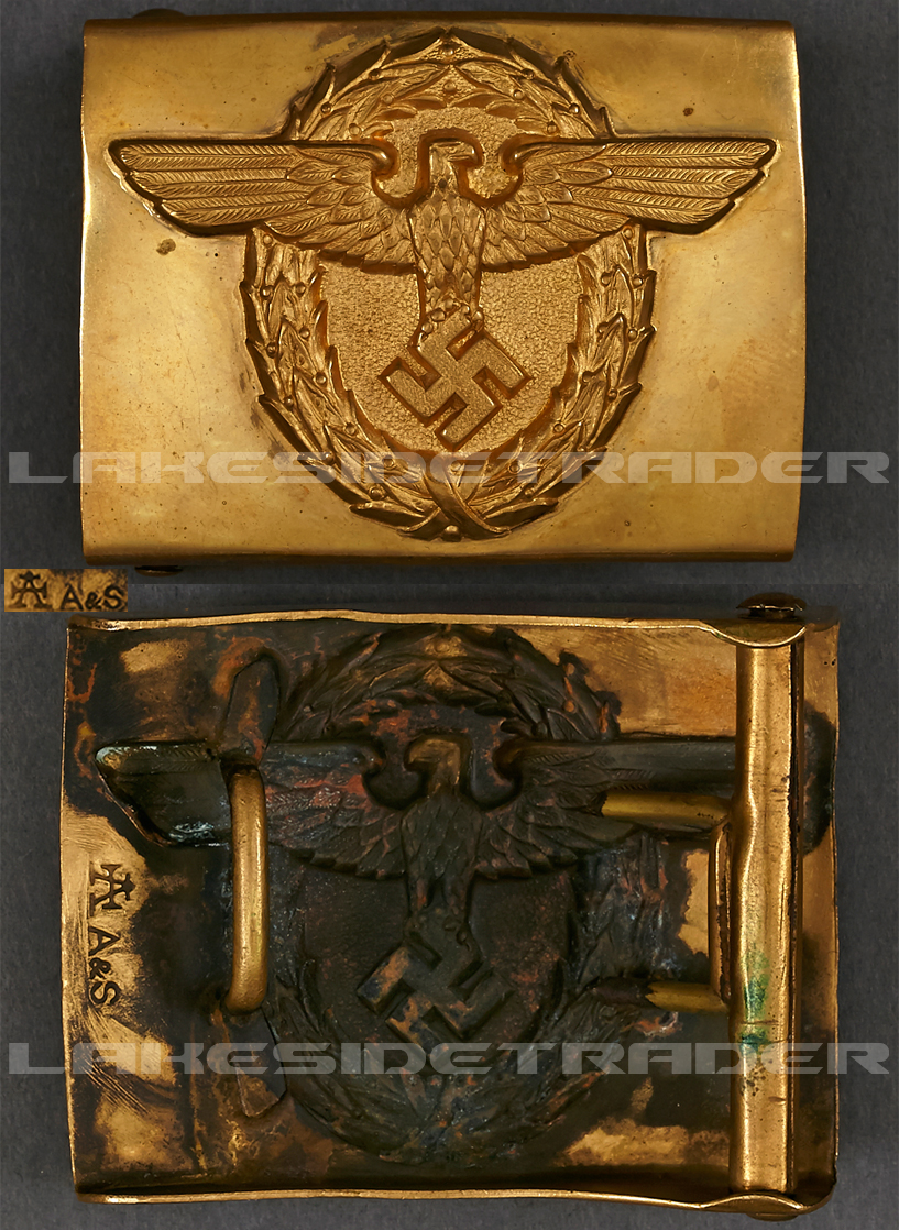 Gold Rural Police (Landpolizei) Belt Buckle