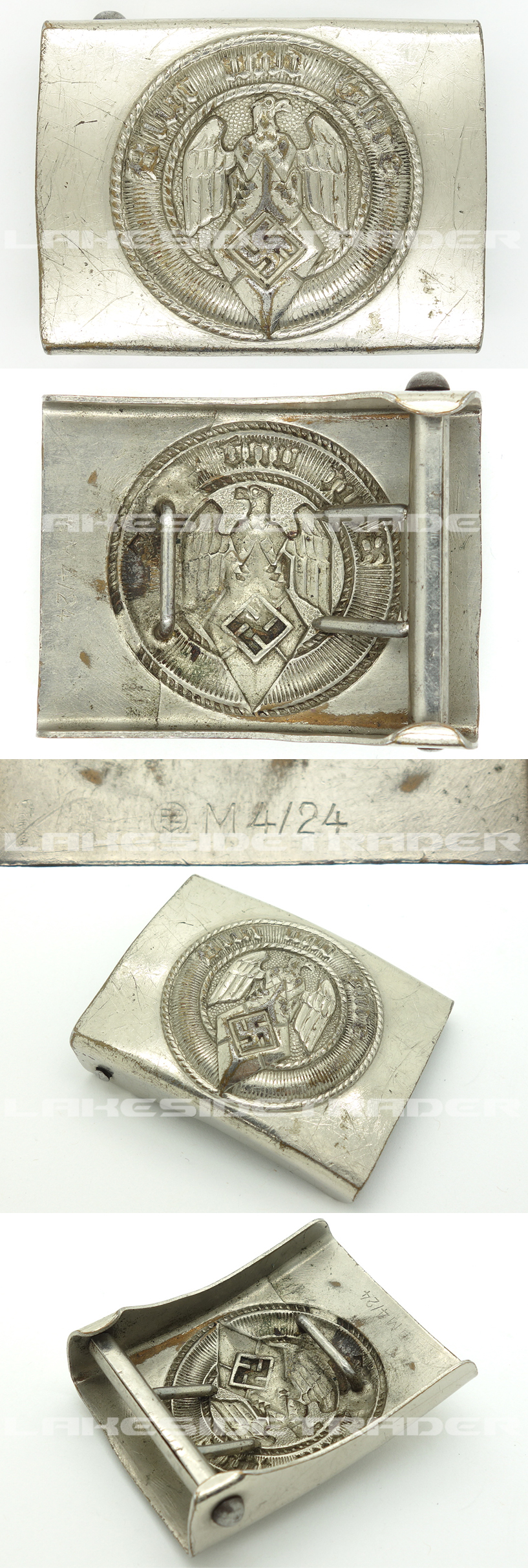 Hitler Youth Belt Buckle by RZM M4/24