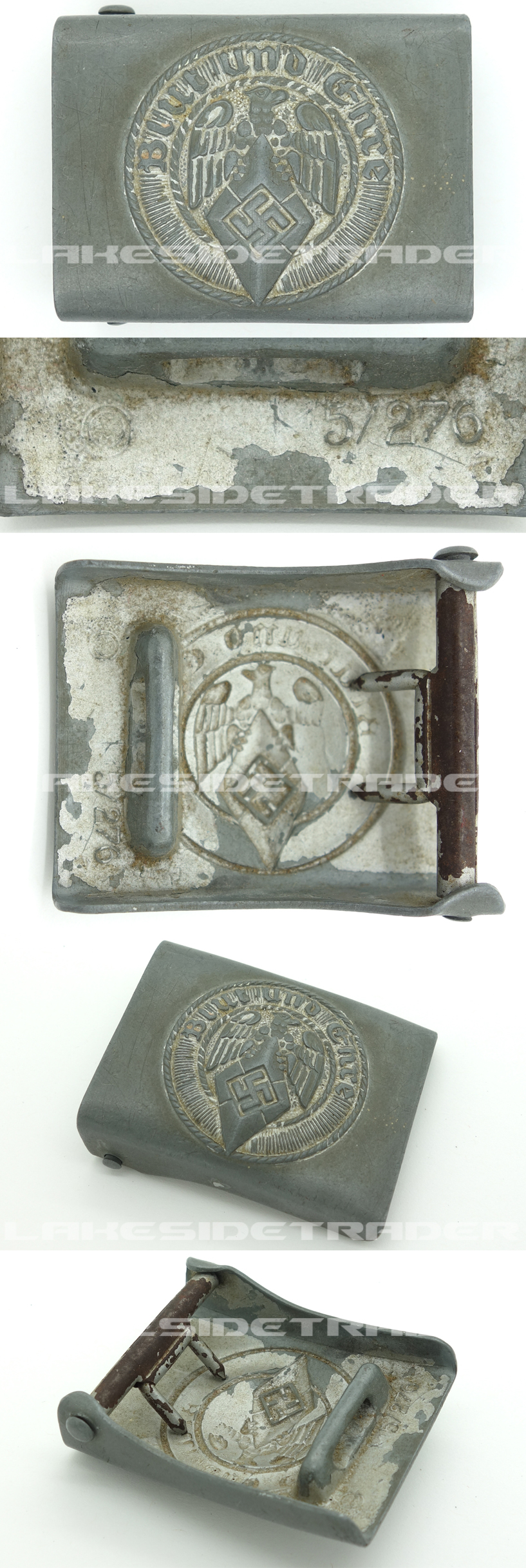 Hitler Youth Belt Buckle by RZM M5/276