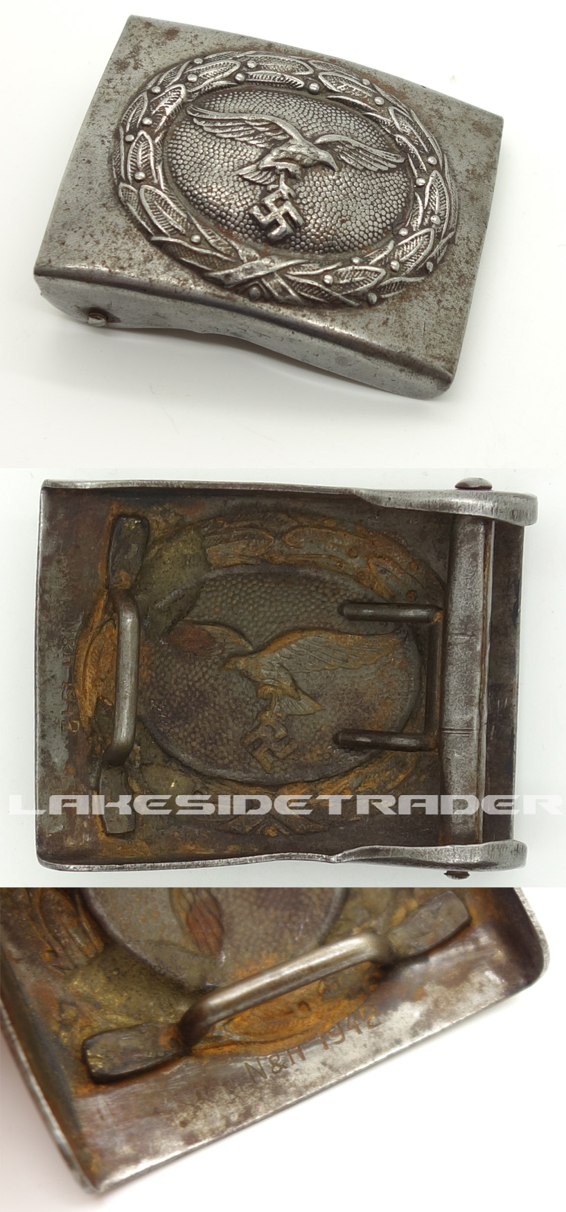 Luftwaffe Belt Buckle by Nolle & Hueck 1942