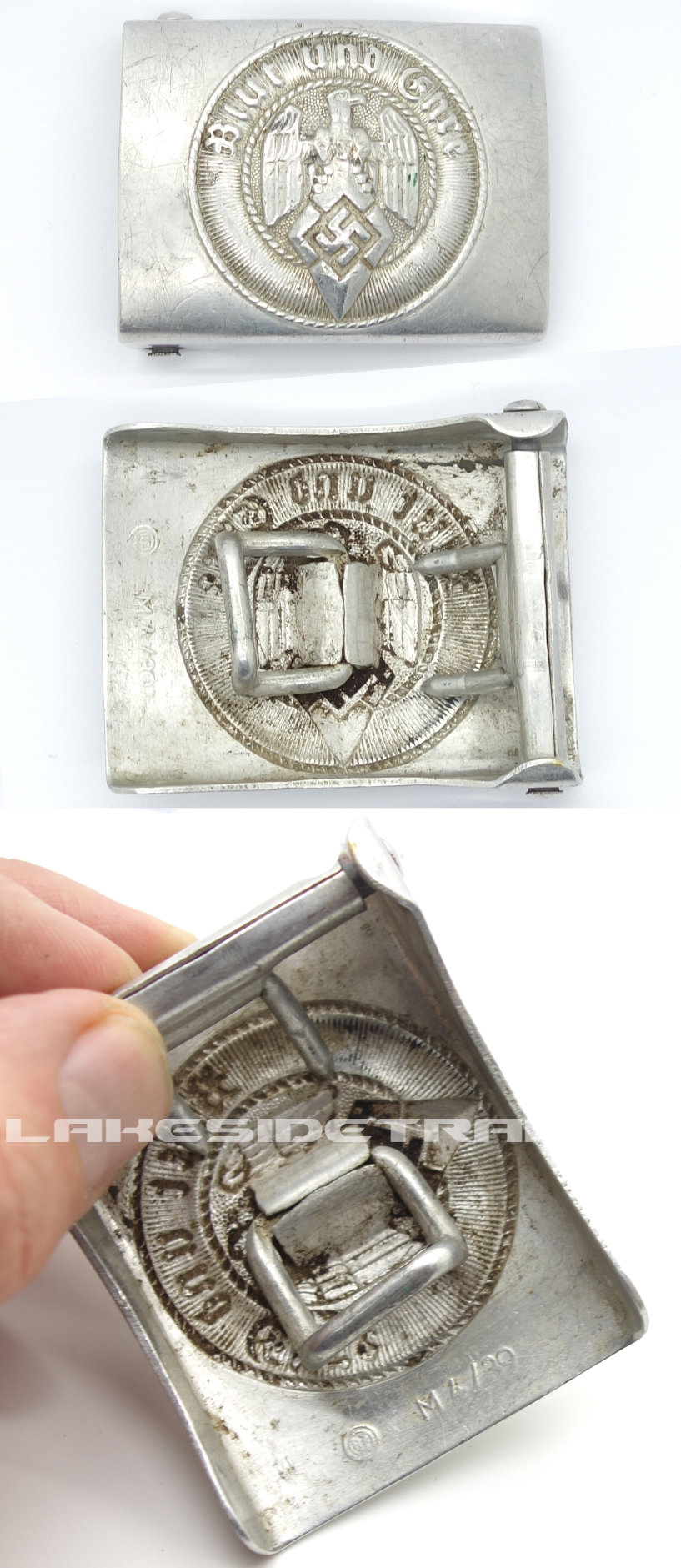 Hitler Youth Belt Buckle with Crimp Catch
