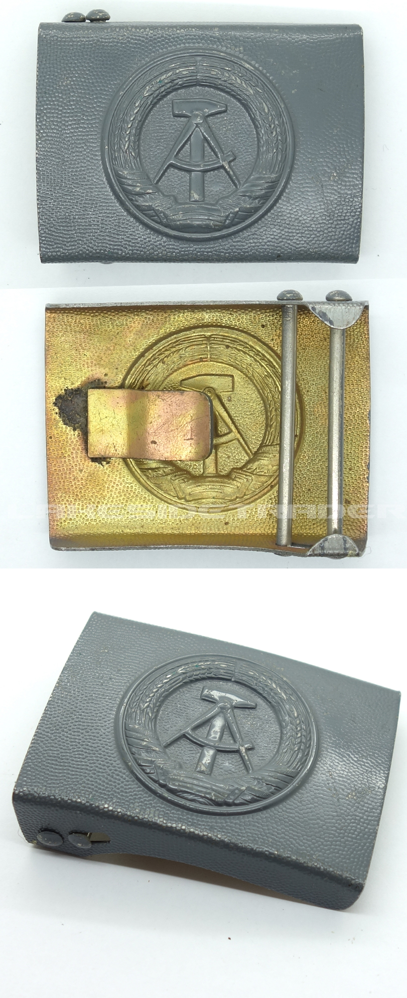 East German Stazi EM Belt Buckle