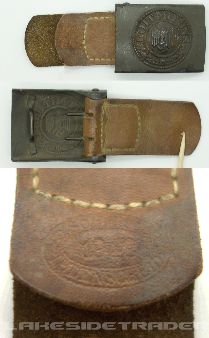 Army EM/NCO's Belt Buckle by E. Scheider 1942