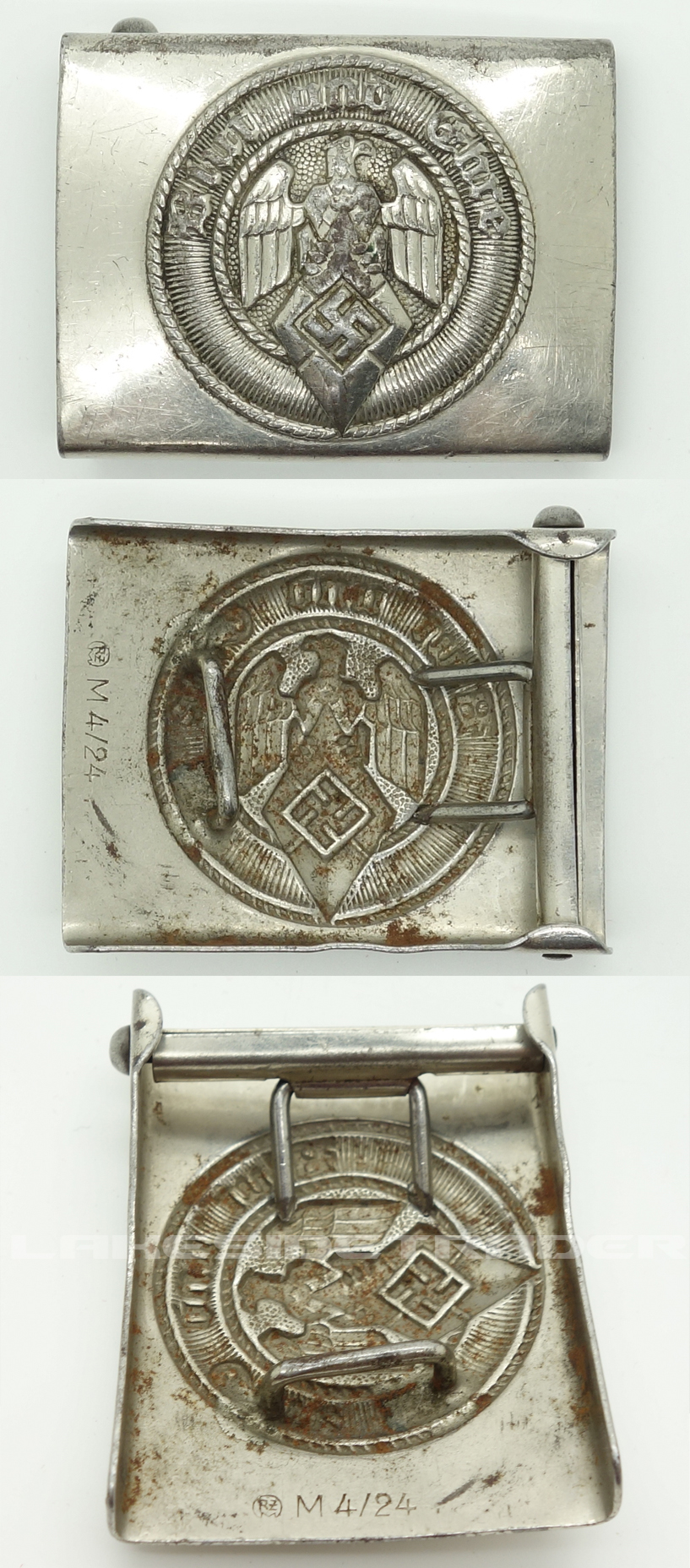Hitler Youth Belt Buckle by RZM M4/24