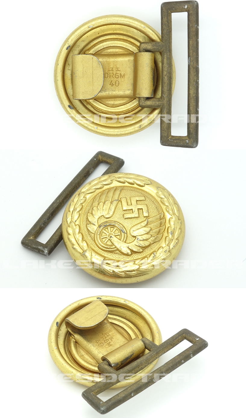 Railroad Officer Brocade Belt Buckle by Assmann 1940