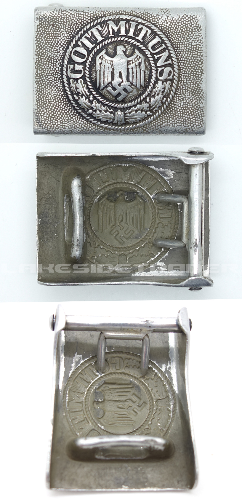 Early Aluminium Army Belt Buckle by RS&S
