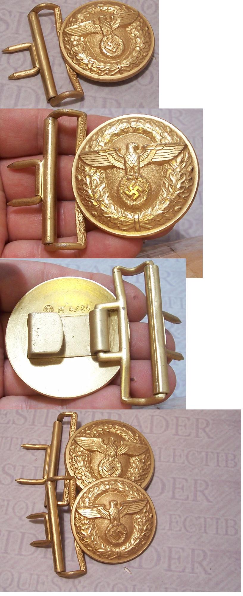 Rare 52mm Political Leader Buckle by Linden