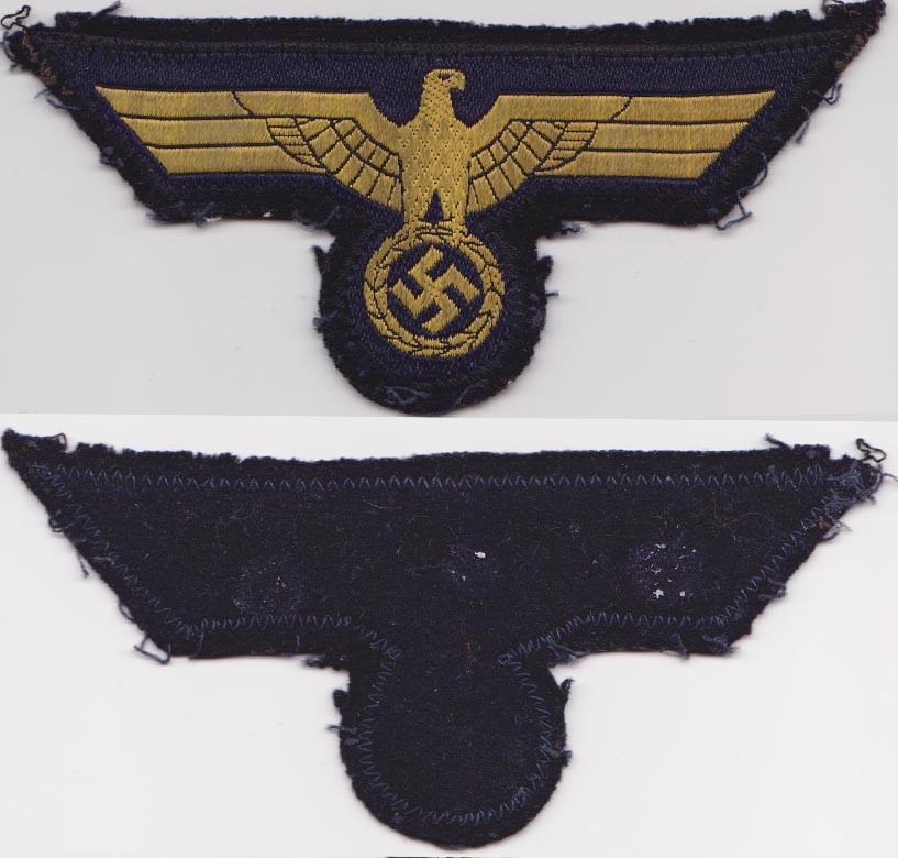 Uniform Removed Navy Breast Eagle