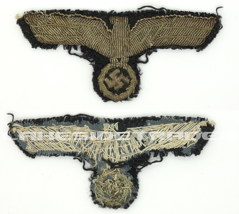 Army Panzer Officer Bullion Breast Eagle